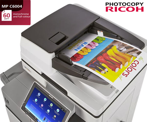 Máy photocopy màu kỹ thuật số RICOH MP C6004 nhập khẩu mới 95%