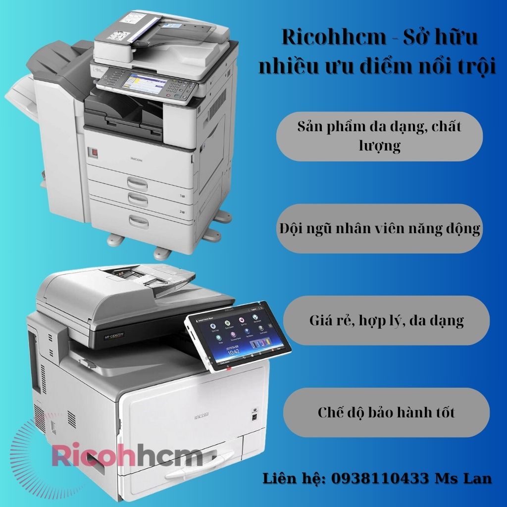 Thành lập từ năm 2007, trải qua hơn một thập kỷ xây dựng và phát triển Ricohhcm đã trở thành đơn vị chuyên bán máy photocopy huyện Củ Chi có uy tín và được khách hàng đánh giá rất cao.