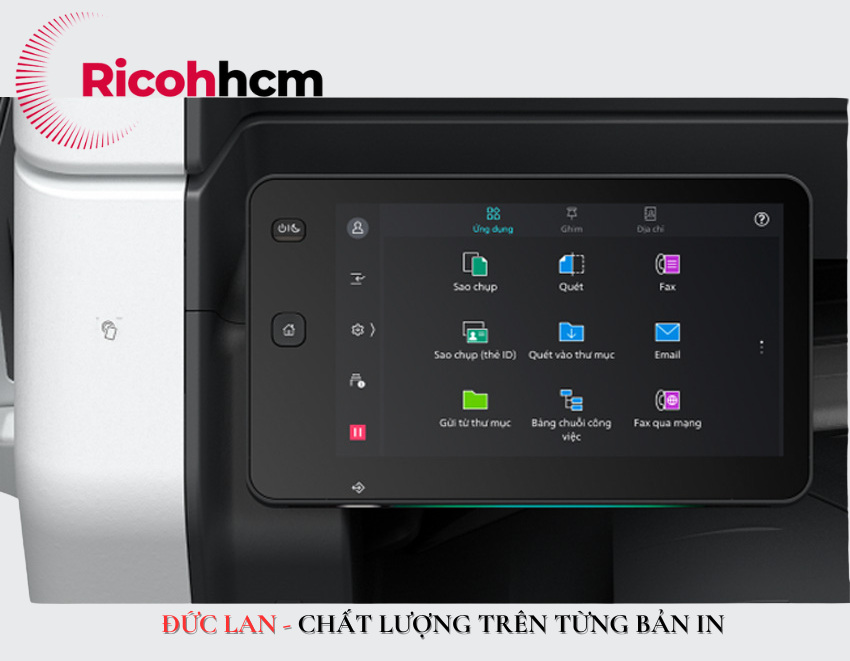 Máy photocopy màu FujiFilm Apeos C5570 có menu điều hướng với bố cục đơn giản, dễ dàng sử dụng.