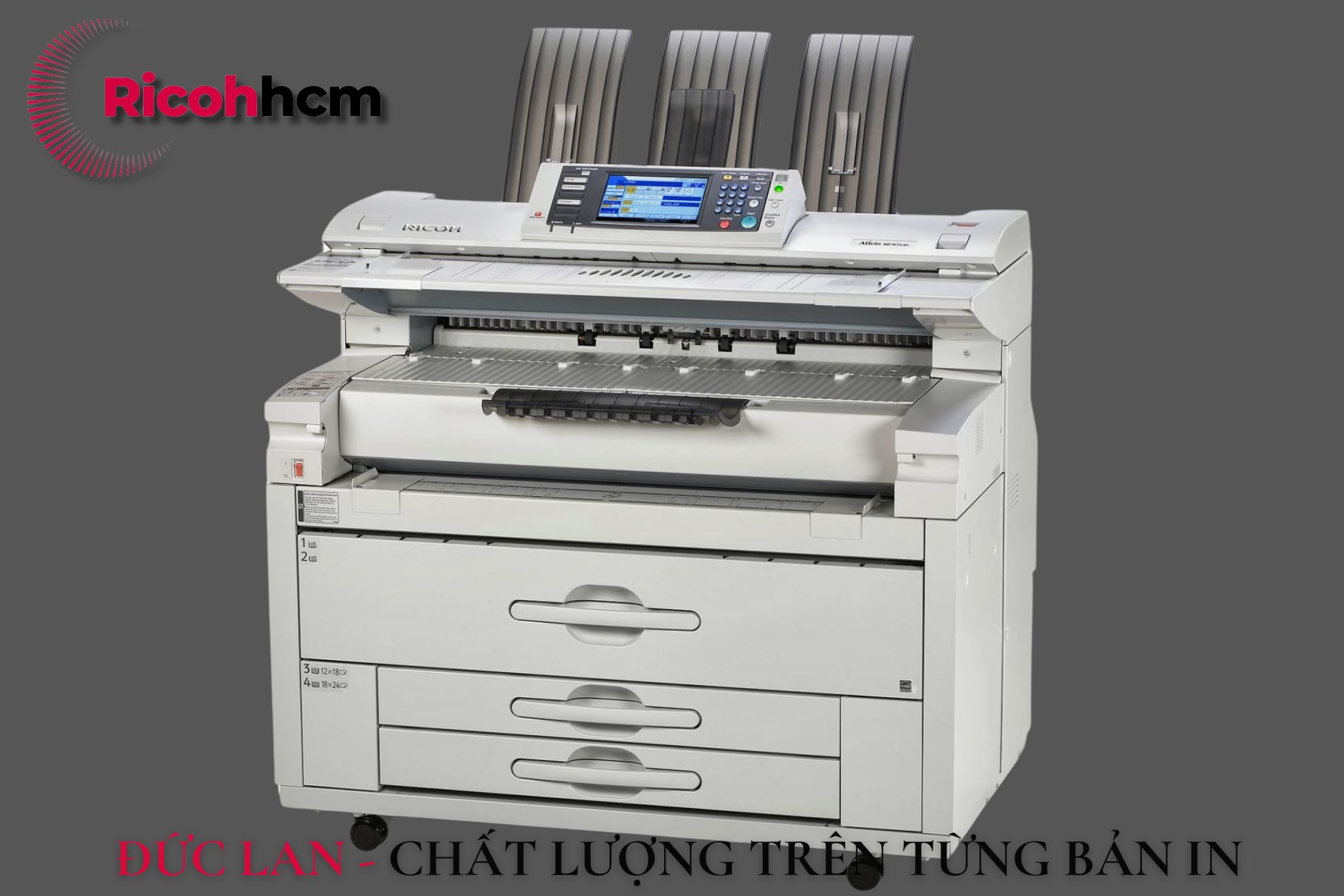 Ricoh Aficio MP W5100 - một trong những mã máy máy photocopy A0 được khách hàng yêu thích chọn lựa