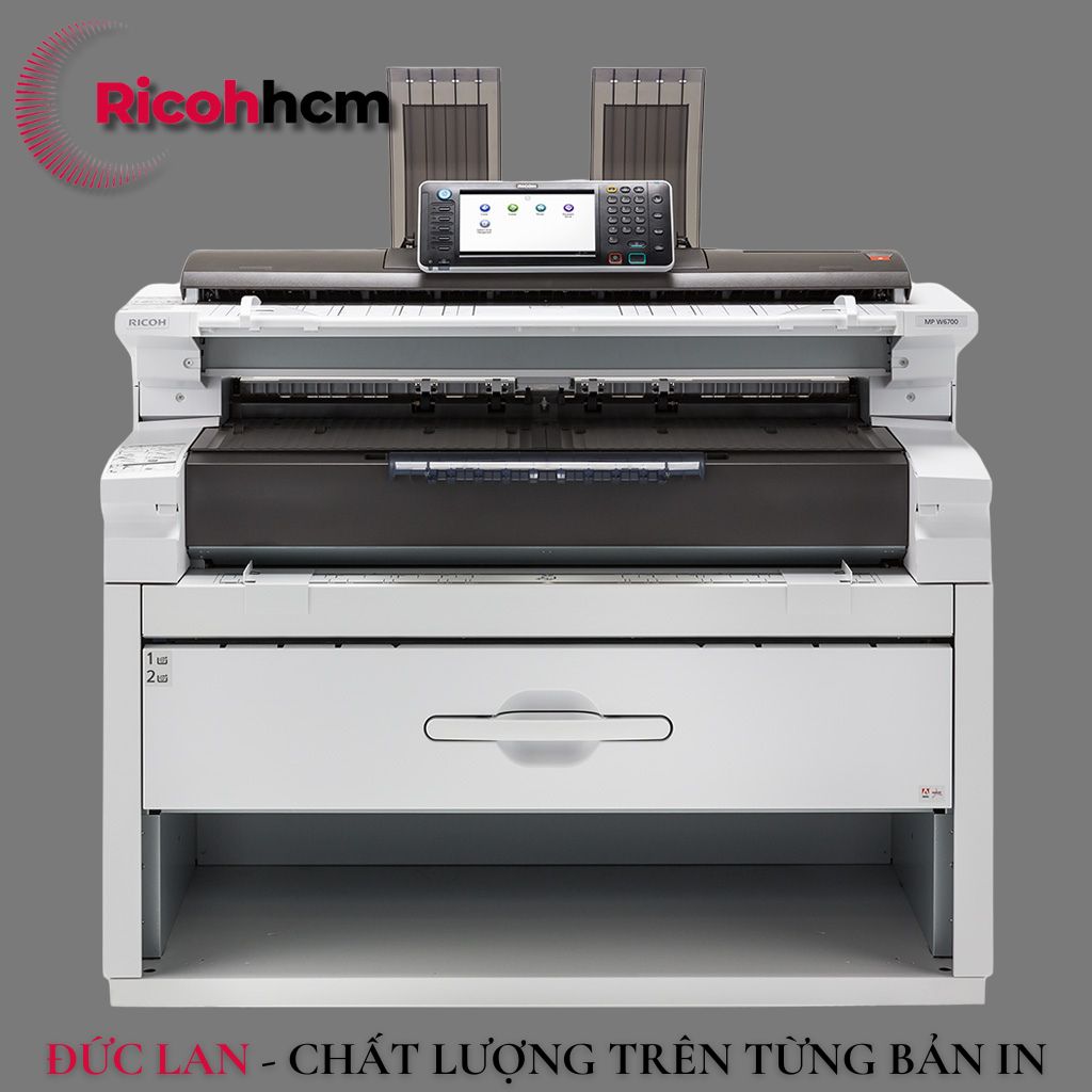 Ricoh Aficio MP W6700 - một trong những mã máy máy photocopy A0 được khách hàng yêu thích chọn lựa