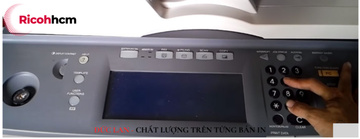 Chỉnh mực máy photocopy Toshiba - Khởi động chế độ cài đặt