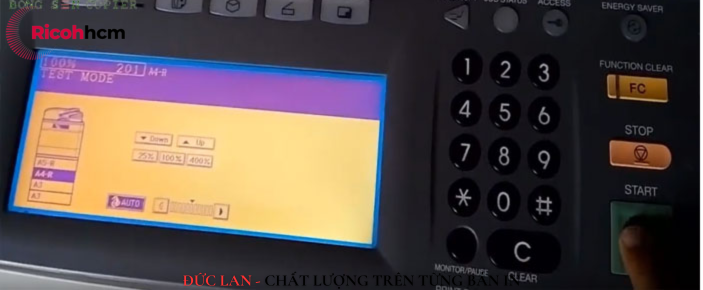 Chỉnh mực máy photocopy Toshiba - Đăng nhập chế độ Adjust Mode