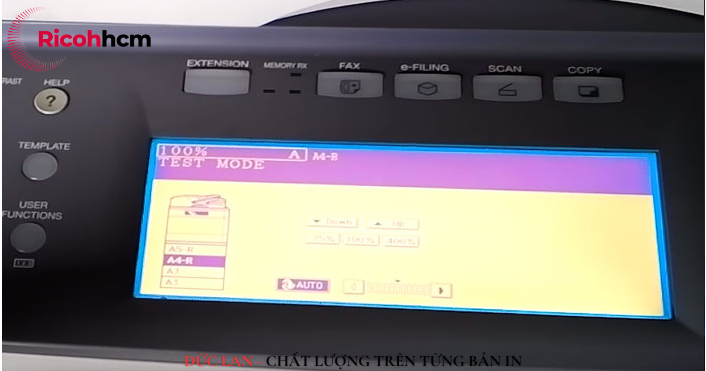 Lưu các thiết đặt sau khi chỉnh mực máy photocopy Toshiba