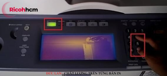 Đăng nhập chế độ cài đặt để chỉnh mực máy photocopy Toshiba