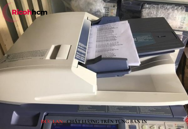 Test sau khi chỉnh mực máy photocopy Toshiba