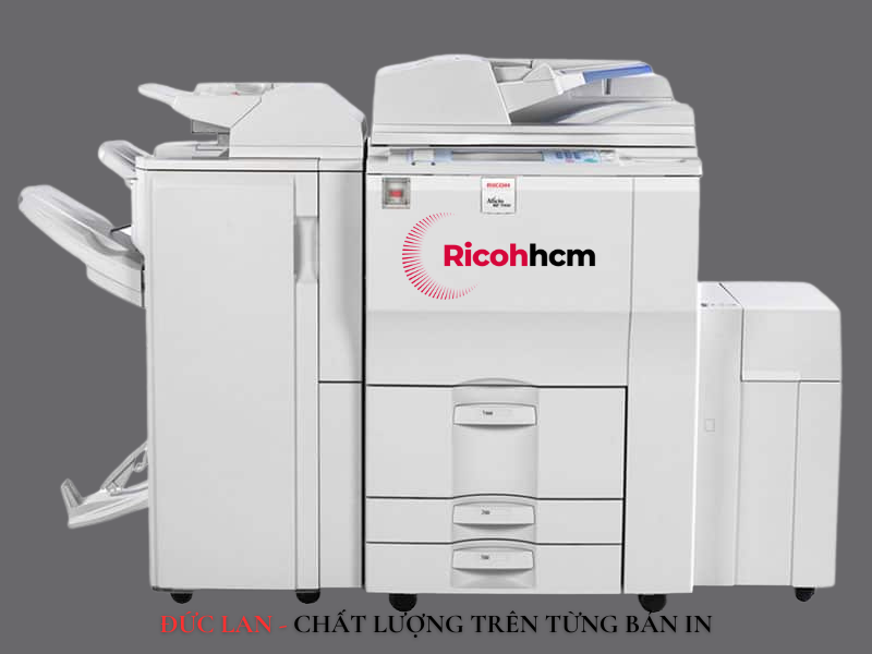 Máy Photocopy công suất lớn Ricoh Aficio MP 7000 có thể quản lý hàng trăm người sử dụng với các tài khoản riêng biệt.