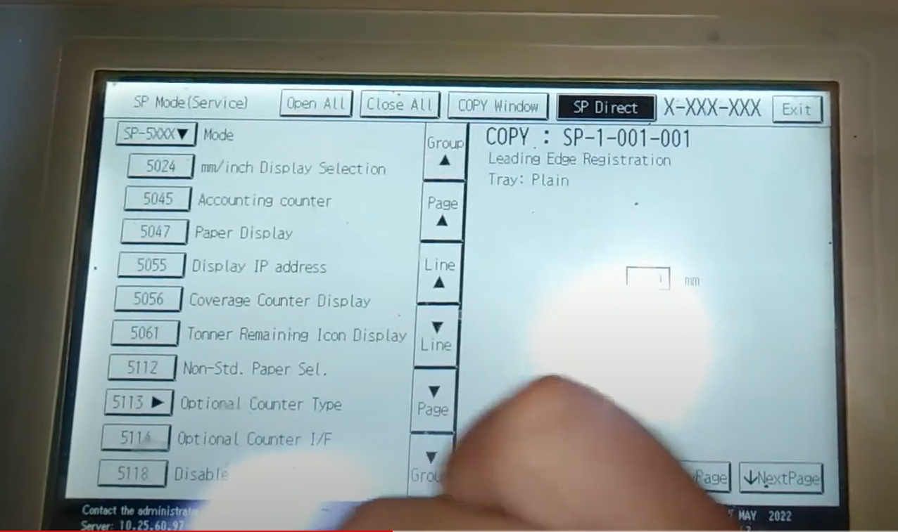 Lỗi SC 555 trên máy photocopy Ricoh