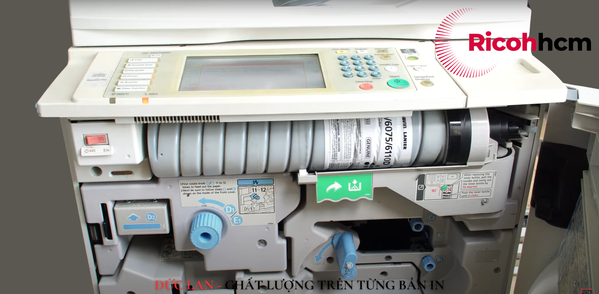 Lỗi SC 555 trên máy photocopy Ricoh