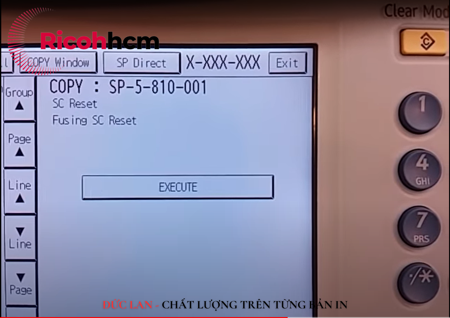 Khắc phục lỗi SC 441 trên máy photocopy Ricoh