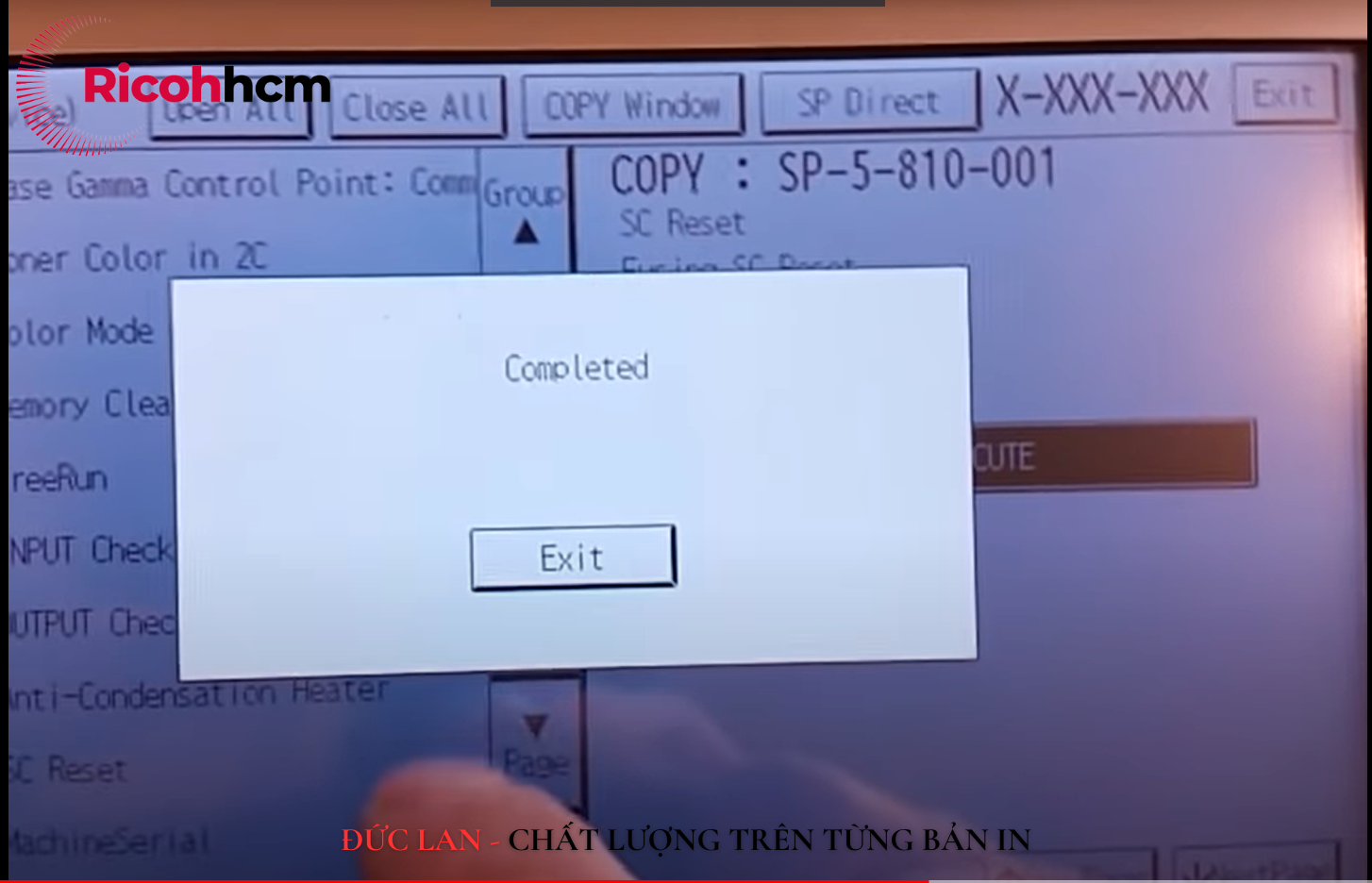 Khắc phục lỗi SC 441 trên máy photocopy Ricoh