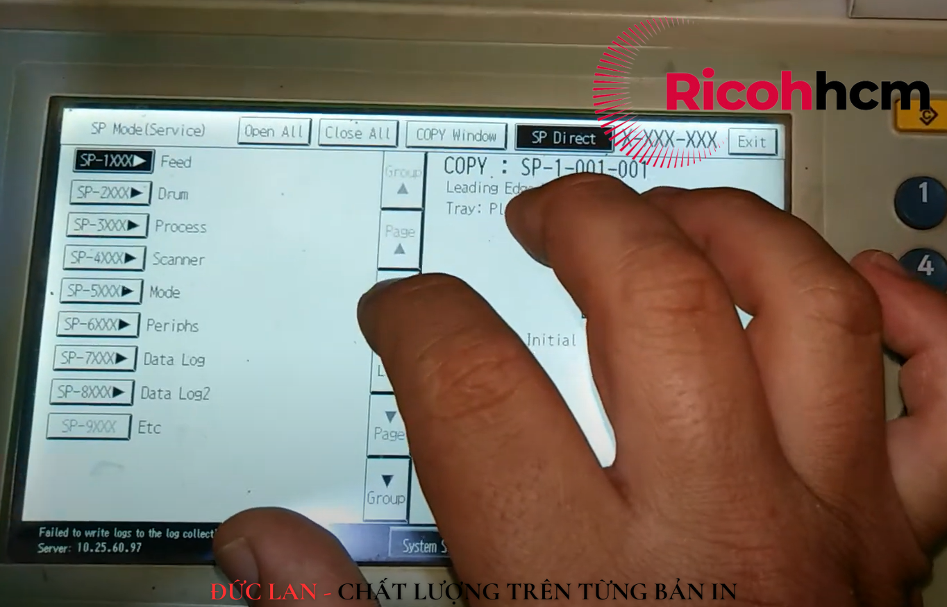 Lỗi SC 555 trên máy photocopy Ricoh